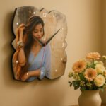 Petal Shape Personalized Photo Wall Clock - Image 2