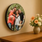 Elegant Round Personalized Photo Wall Clock - Image 2