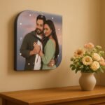 Rounded Corner Square Personalized Photo Wall Clock - Image 2