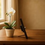 Modern Curve Base Table Photo Clock - Image 3