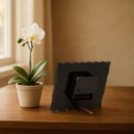 Wavy Edge Rectangle Personalized Photo Wall Clock - Image 2