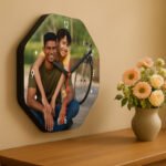 Octagon Edge Personalized Photo Wall Clock - Image 2
