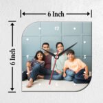 Modern Curve Base Table Photo Clock - Image 4