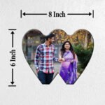Double Heart Shape Table Photo Frame - Image 3
