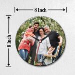Elegant Round Personalized Photo Wall Clock - Image 4