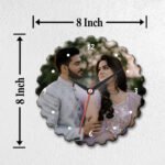 Curved Round Personalized Photo Wall Clock - Image 4