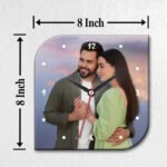 Rounded Corner Square Personalized Photo Wall Clock - Image 4